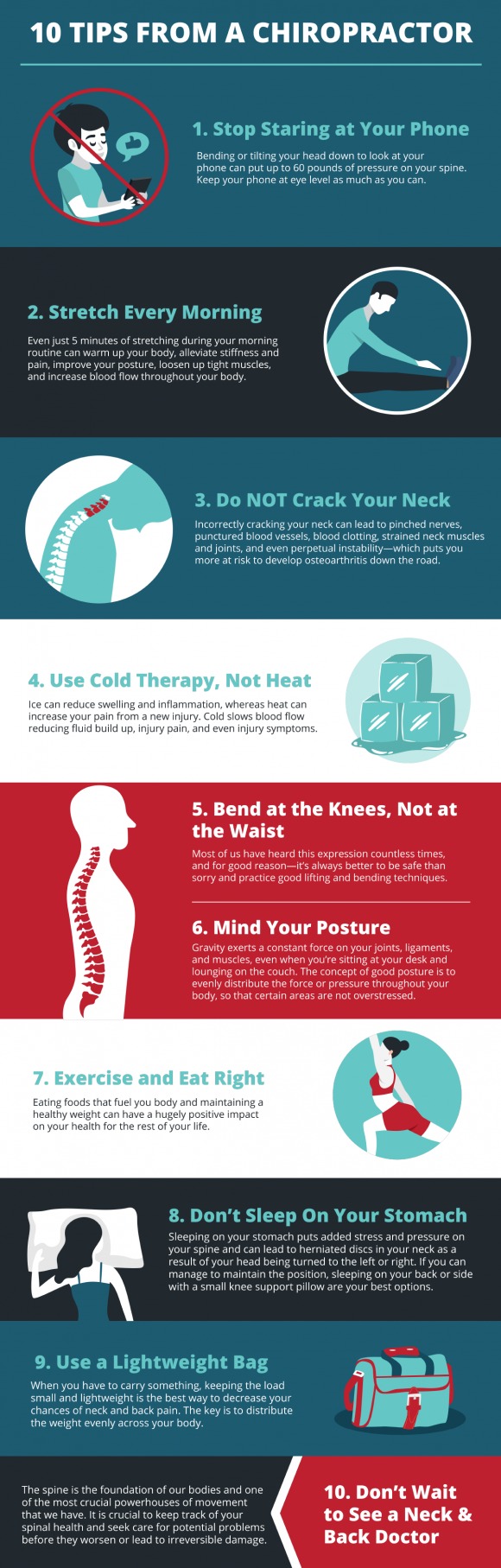 10 chiropractor tips showing the concept of Chiropractic Tips For Long-Term Health This Spring!